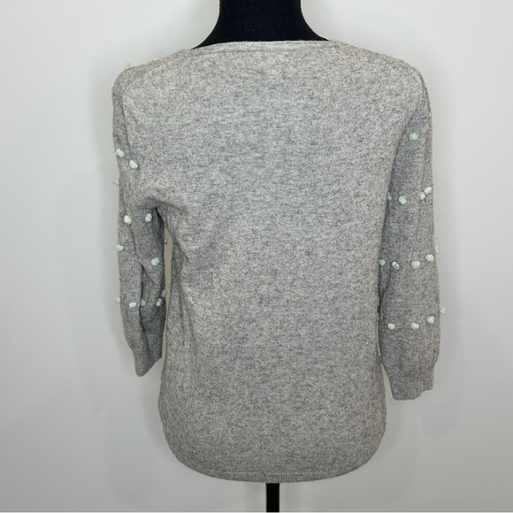 J. Crew Gray Wool Blend Women's Sweater (S) - Picture 6 of 8